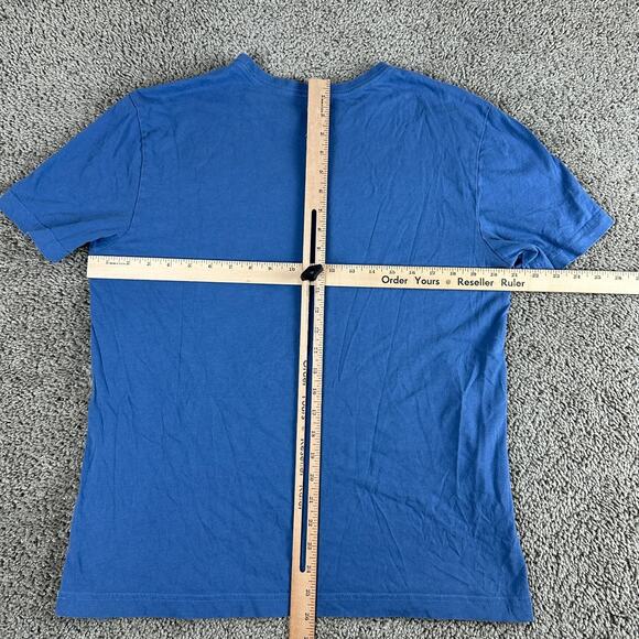 Life Is Good Shirt Mens Medium Blue Vaxxed & Relaxed Jake Crusher Lite Casual - Picture 5 of 8